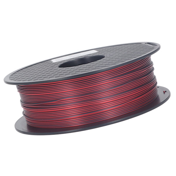 3D-utskriftsförbrukning 1,75 mm PLA-filament Svart Röd 2 Färg Eco Friendly Förbrukningsfilament