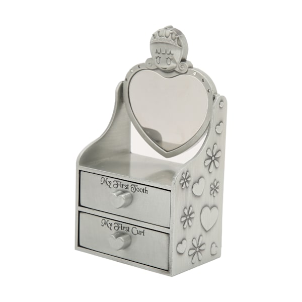 Baby Keepsake Box Sød Korrosionsbestandighed Holdbarhed Moderigtigt Udseende Tandfe Gave til Piger DrengeAntik Tin