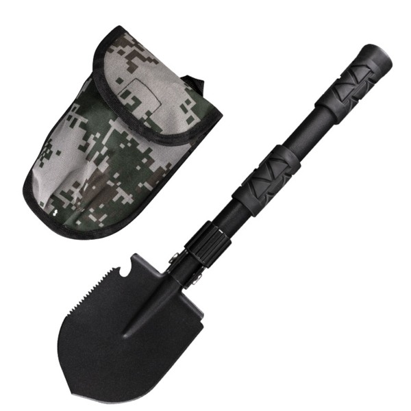 Hopfällbar Camping Spade Legering Stål Brandbekämpning Spade Entrenching Trowel Verktyg För Utomhus