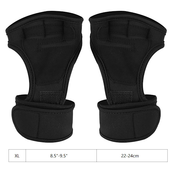 1 par dam- och herrträningshandskar för tyngdlyftning, handflateskydd, XL