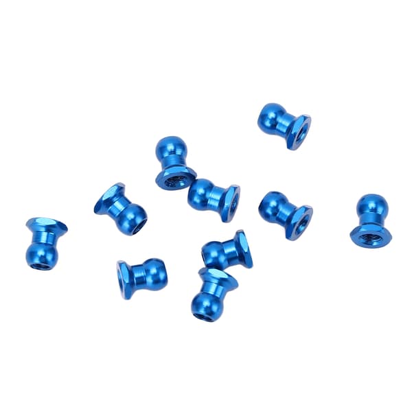 10 STK RC Kulemutter Aluminiumlegering Kulehode RC Låsemutter for Tamiya 53640 1/10 Serie RC Biler