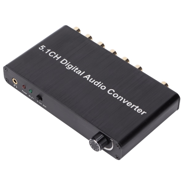 AY77 5.1CH DAC Converter Audio Decoder Digital Optisk Koaksial for Toslink til RCA 3,5 mm Jack for Xbox for PS4 for TV