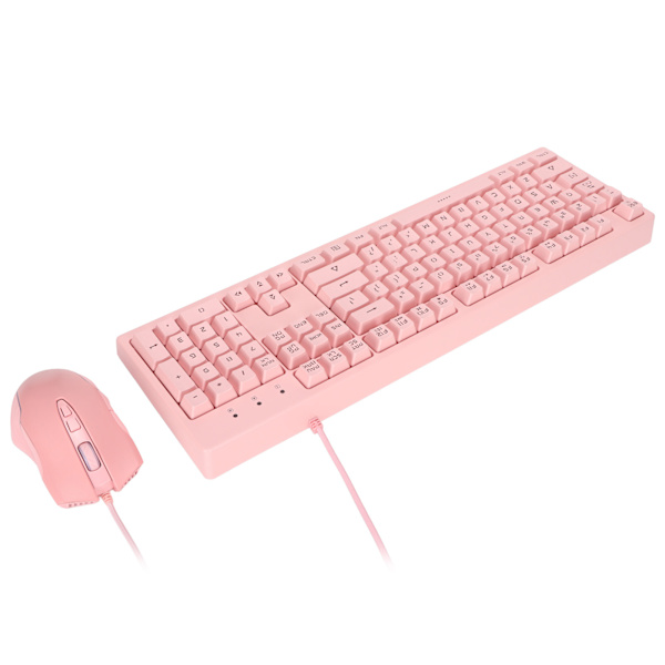 Trådlöst tangentbord och mus-kombination ergonomisk vattentät design RGB 6 nivåer DPI justerbar datortillbehör