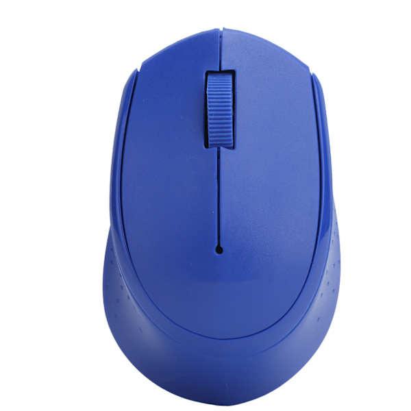 2,4 GHz mus - lydløs, ergonomisk, mini, bærbar med trådløs modtager til stationær computer, bærbar computer - blå