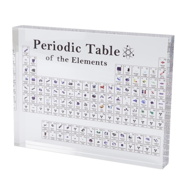 Elementtien jaksollinen taulukko musta akryyli kemialliset elementit aakkoset jaksotaulukko opetusnäyttö kodin sisustus S