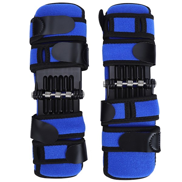 1 par knäskydd med patella, knäskydd, ledstöd, utomhussporter, vandring, klättring, utrustning, blå, 1 par