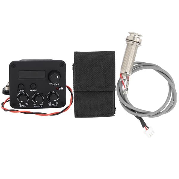 Gitarforforsterker 3-segment pickup-equalizer LCD-skjerm Musikkinstrumenttilbehør