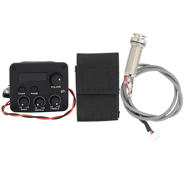 Gitarforforsterker 3-segmenters pickup equalizer LCD-skjerm musikkinstrument tilbehør
