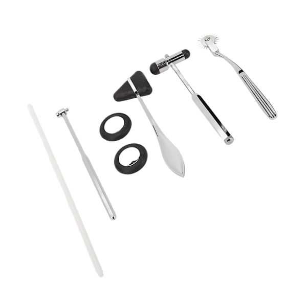5 st neurologiska hammare medicinska set med pinwheel zinklegering diagnostisk set