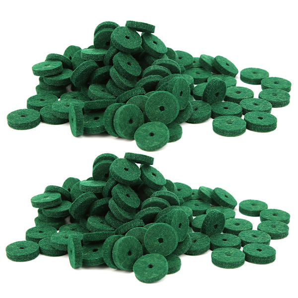 180 STK Green Pure Wool Piano Keyboard Filt Pad Rund musikkinstrument tilbehør