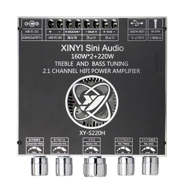 XY-S220H 160Wx2+220W Effektforstærkerkort TDA7498 Subwoofer Modul