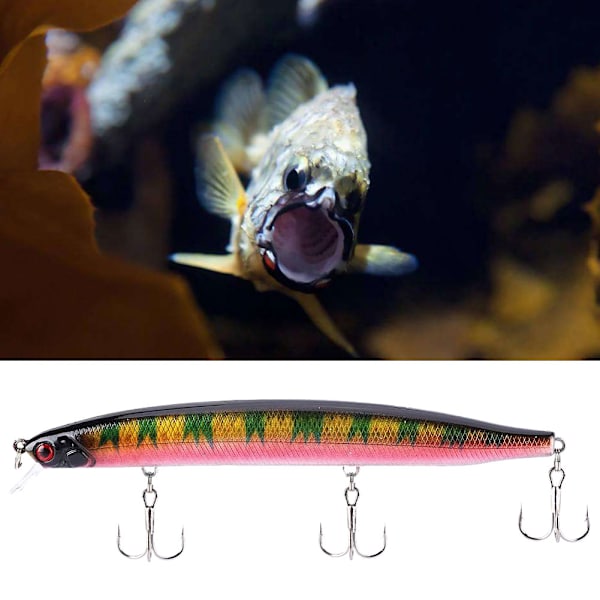 HENG JIA Mini fiskformad bete med krokar fiskeredskap verktyg I