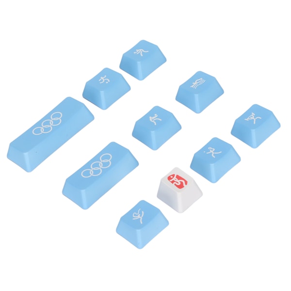 Tangentbordknappar Universal DIY 10 Tangenter PBT Material OEM Höjd Olympiskt Tema Datortillbehör för Mekaniskt Tangentbord