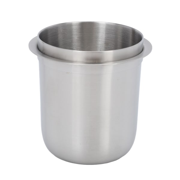 Doseringskopp 150 ml 58 mm handsfree rostfritt stål Universal inverterad kaffepulverkopp för kaffemaskin Silver