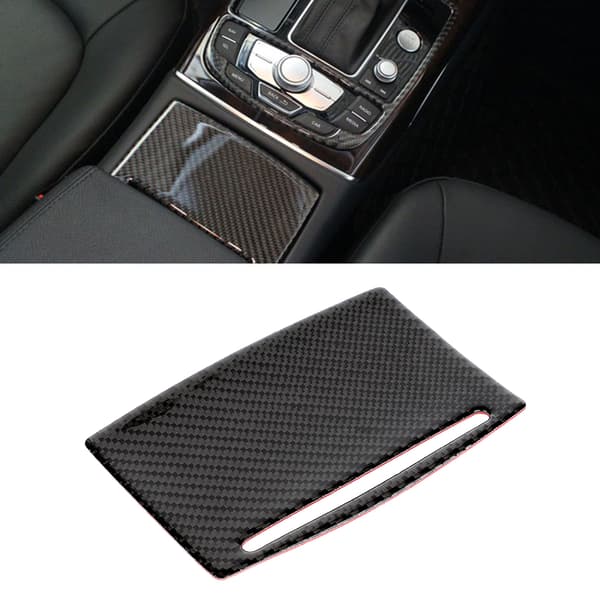 Karbonfiber Vannkopp Panel Deksel Trim Passer for A6 A7 2012-2018 Venstrekjøring