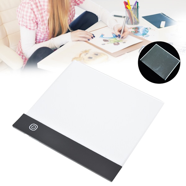A5 Ultra Tynn LED Lysboks Digital Tablet Bærbar Barn Tracing Tegnebrett USB