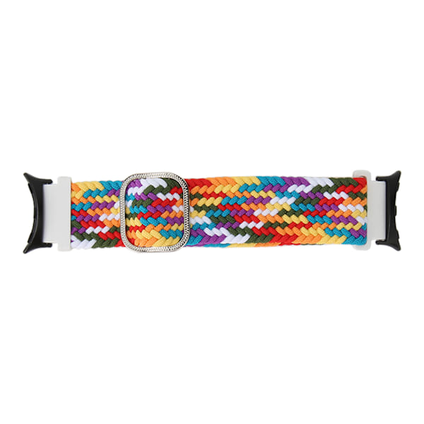 Flettet vævende urrem Multicolor Juster størrelse Udskiftningsurrem til Pixel Watch Colorful