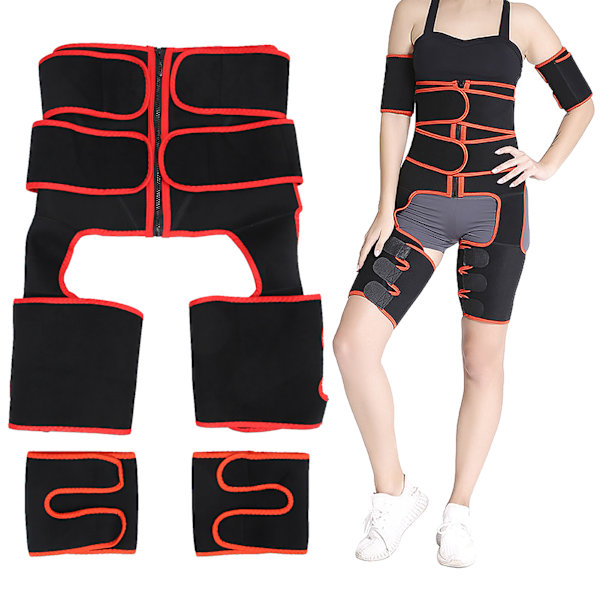 3 i 1 taljetræner Justerbart numseløfterbælte Sports Yoga Lårtrimmer Taljebånd L/XL