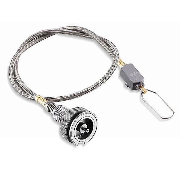 Butangassadapter for campingkomfyr Hula-kobling for utendørs matlaging Campingutstyr Tilbehør Aluminiumsmateriale Adapter og slange
