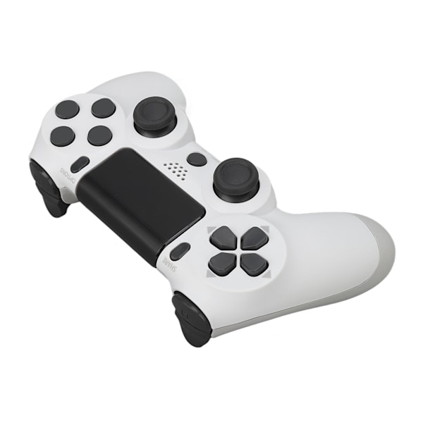Trådlös spelkontroll Multifunktionell dubbelvibrations Bluetooth-gamepad för PS4-spelkontroller Vit