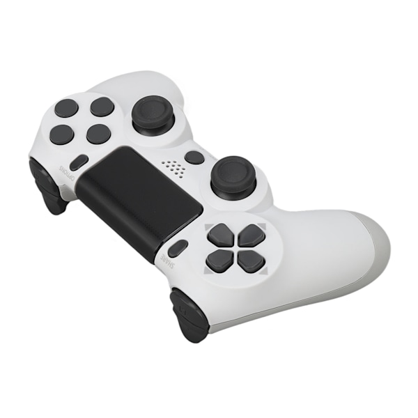 Trådløs spillkontroller Multifunksjonell Dual Vibration Bluetooth Gamepad for PS4 Spillkontrollere Hvit