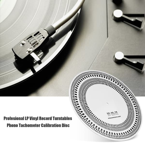 Professionel LP Vinyl Plade Pladespillere Phono Tachometer Kalibrering Stroboskop Disk