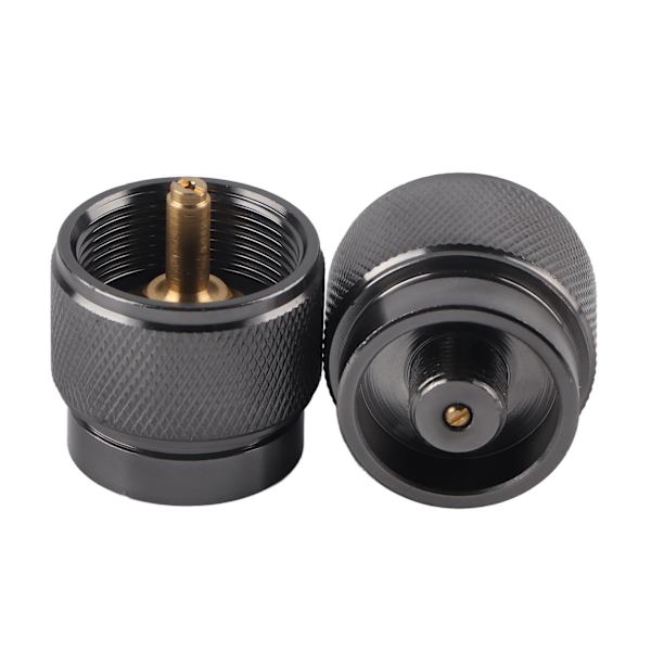 2 st kassettgasbehållare omvandlare kontakt cylinderadapter för utomhuscamping picknick