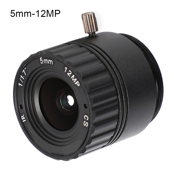 5mm 12MP HD F1.2 1/1.7 CS Mount kiinteä CCTV-kameran linssi