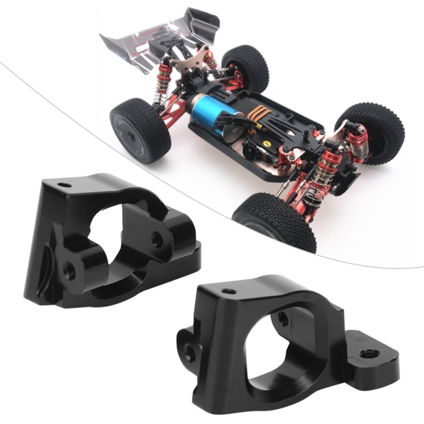 Par främre C-säte 1/14 Fjärrkontroll Biluppgradering metalldelar för WLtoys 144001Black