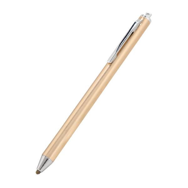 Stylus med stoffhode for Samsung Tab/LG/Huawei/Xiaomi-smarttelefoner og nettbrett for iPad 2018 (gull)