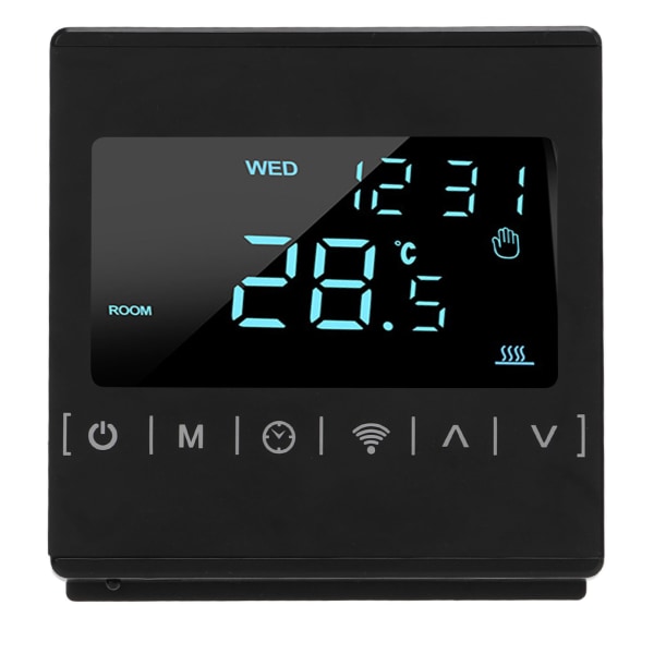 MH1823 Wifi Bluetooth -termostaatti Älykäs LCD -sovellus Ääniohjaus Lämpötilan säädin AC 85V‑250V