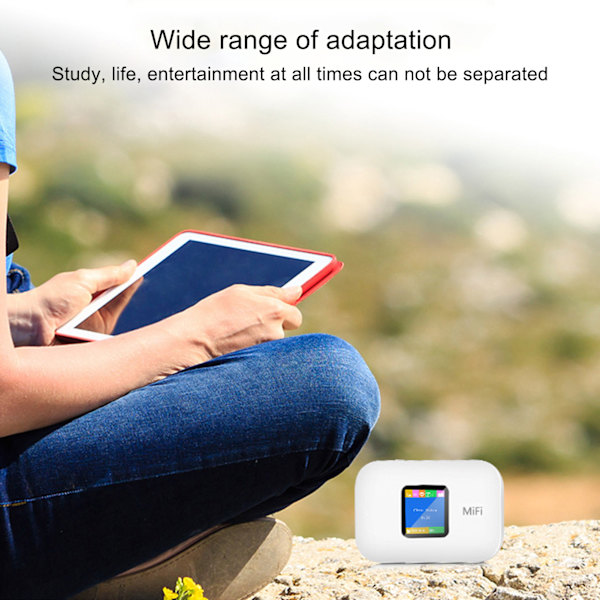 Mobilt WiFi Hotspot med SIM-kortplads 150 Mbps Support 10 Brugere 4G LTE Mobilt WiFi Hotspot Bærbart WIFI til rejser