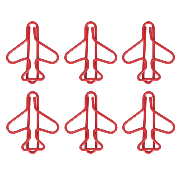 100 stk. Planformede papirclips Søde anti-slip multifunktionelle til notebooks Office File Organization