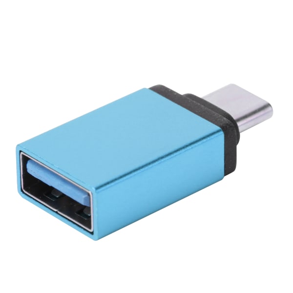 Type C Adapter Converter Mobiltelefon Notebook USB Hurtigopladning Computertilbehør (Lake Blue)