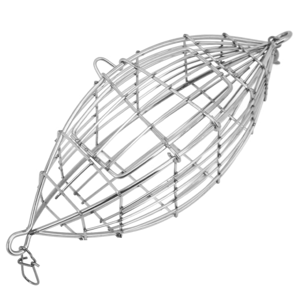 Fiskefoderbur i rustfrit stål, lokkebur til karpefiskeri, foderkurv til rejer, krabber og fiskefoder