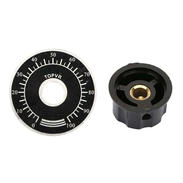 MF A03 Potentiometer Riflet Knapper Volumenkontrolhætte Digital Skala Plade