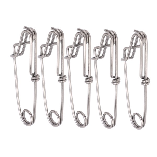 5 stk./sæt Longline Snap Clip Korrosionsbestandig Float Line Tun Clip til Havfiskeri 2,6x100mm