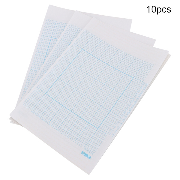 10 st stygn hålkort 10 st rutpapper Nylon stickmaskin tillbehör