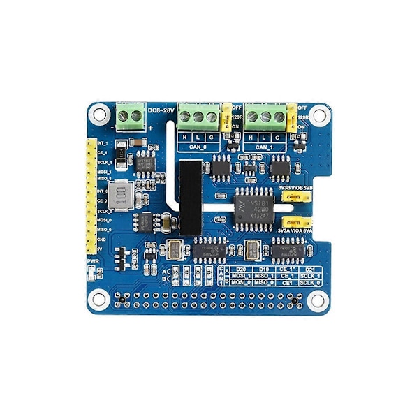 2-kanals isolerad CAN FD Expansion HAT