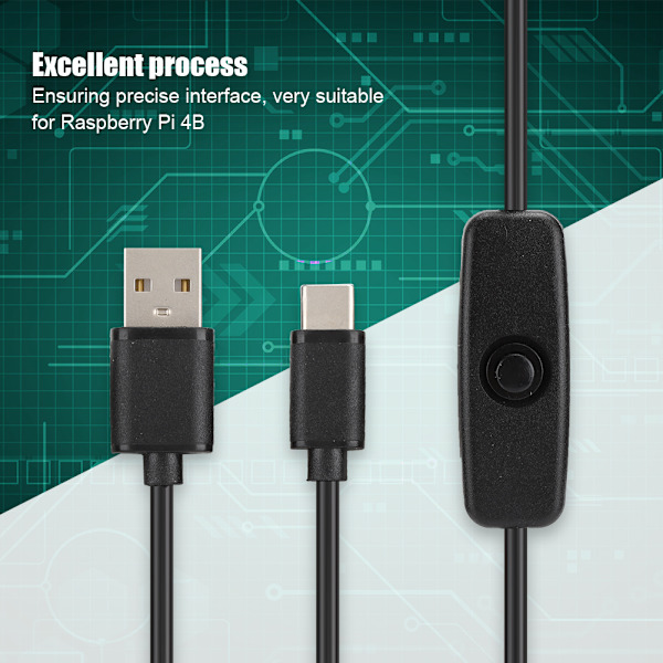3kpl 5V3A TypeC-liitäntä power power kytkimellä Raspberry Pi 4B:lle