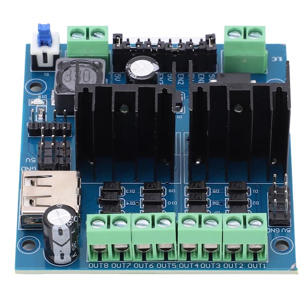 L298N Drivermodul 4-kanals Smart Auto Motor Driving Board Elektronisk Komponent