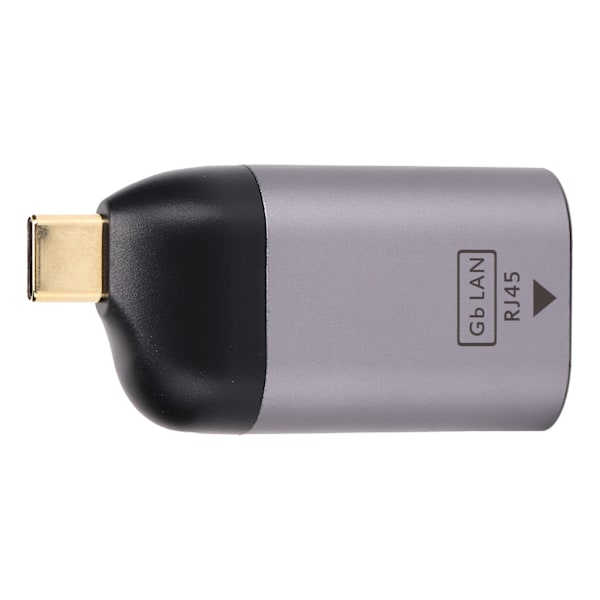 Type-C til RJ45-adapter i aluminiumlegering, bærbar 1000 MBPS-konverter, elektroniske komponenter