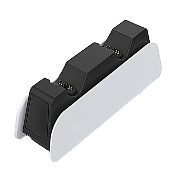 Controller-ladestation Smart Effektiv Hurtig Dobbelt Opladningsdock med LED-indikator til PS5 Sort Hvid