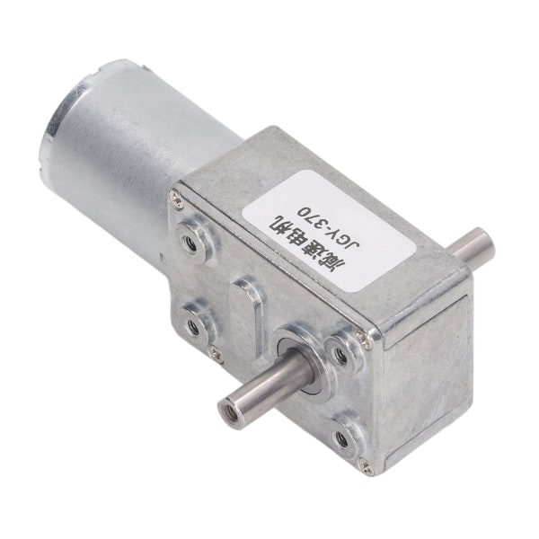 Vaihteistomoottori 12mm kaksoisakseli itselukittuva kääntyvä matovaihdemoottori kiinnitysalustalla DC12V 10RPM