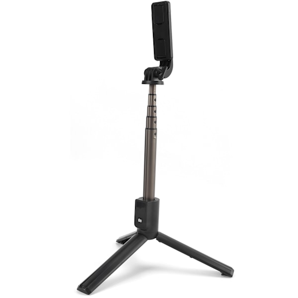 Hopfällbar Selfie Stick Tripod Bärbar Förlängningsbar Selfie Stick med Fjärrkontroll (Svart)
