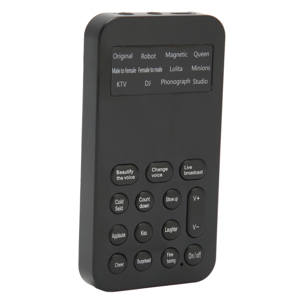 Voice Changer Håndholdt Mini Voice Changer Device 8 Sound Effects Machine for Phone Calling Gaming