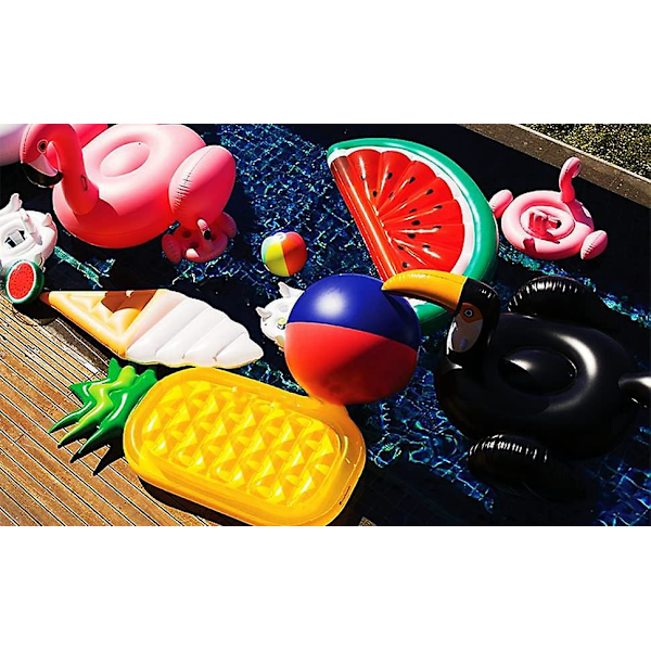 Uppblåsbar PVC Ananas Utomhus Pool Flotte Flod Strand Lounger Rolig Strand Badleksaker Vuxen Sommar Dekoration Pool Party