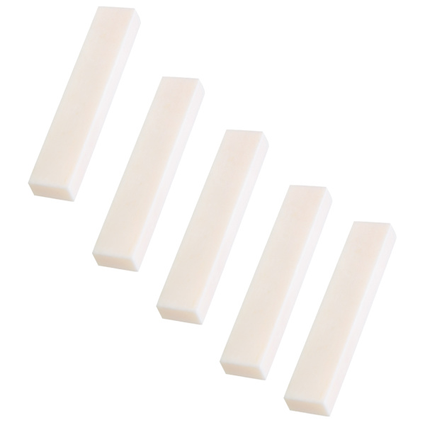 5 st DIY Blank Buffalo Bone Nut String Pillow för Klassisk Elektrisk Akustisk Gitarr 52x6x10mm