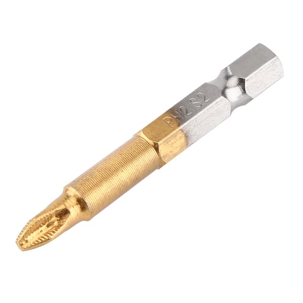 10 stk PH2 Krysshode Skrutrekkerbits Sett Antiskli 1/4 Tommers Sekskant Skaft 50mm
