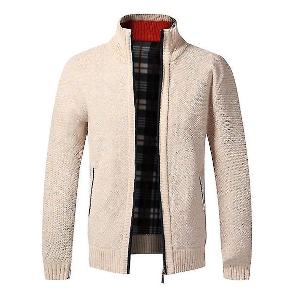 Cozy Mænds Mørkegrå Fleece Lynlås Cardigan Trøje XL